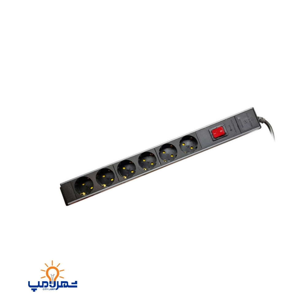 6 خانه رک مونت مدل پارسا کلید دار پارت الکتریک