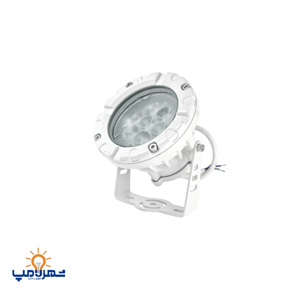 چراغ نما روکار 7 وات بدنه سفید شعاع