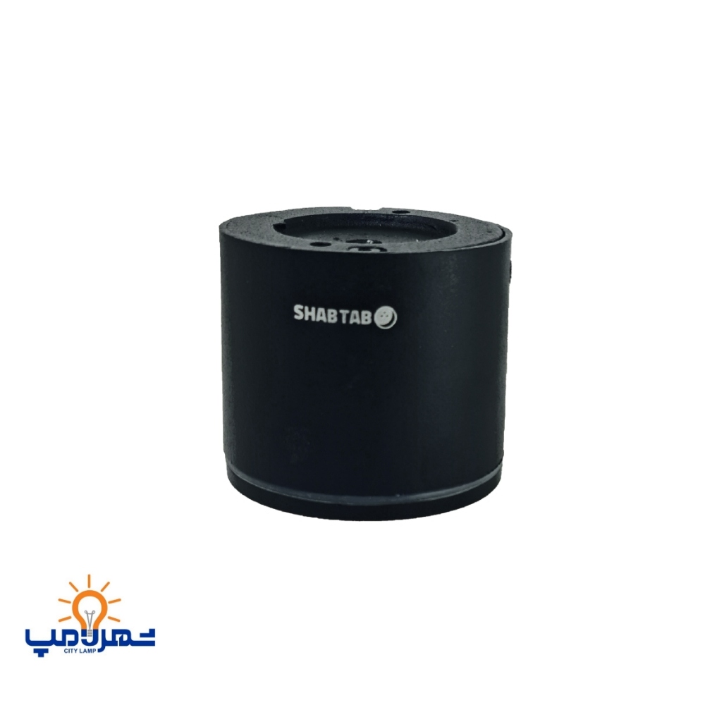 چراغ سقفی استوانه ای ارتفاع 11 سانت بدنه مشکی مدل راسا شب تاب 