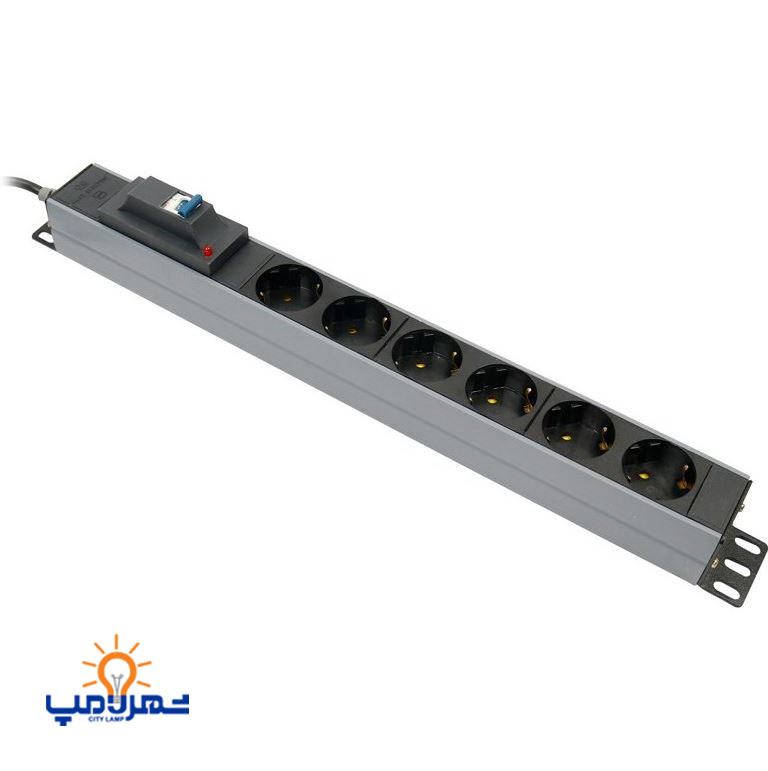 6 خانه رک مونت مدل پارسا فیوزدار پارت الکتریک