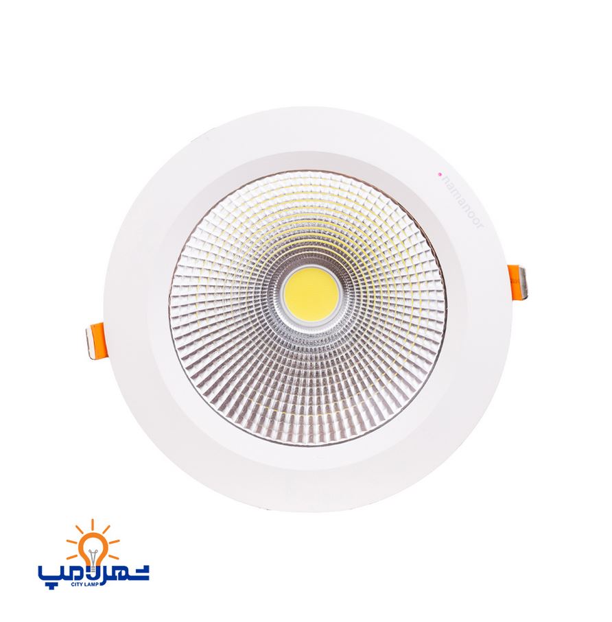 چراغ سیلندری 80 وات توکار گرد مدل 216R-R80 نمانور