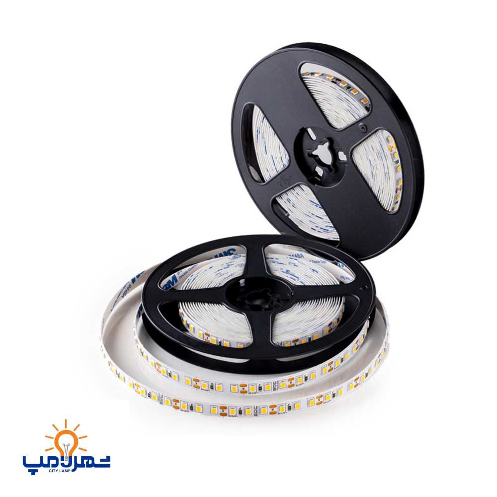 ریسه نواری 12 ولت 6 ال ای دی برش تراکم 240 ای دی سی( 5متری)