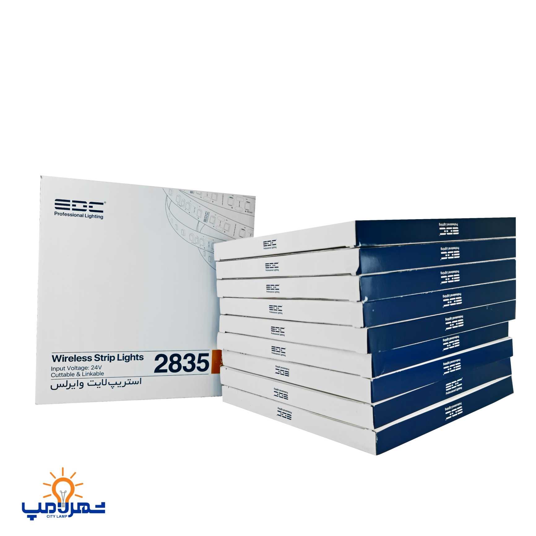 ریسه نواری 24 ولت تراکم 240 برش 3 سانت EDC (10 متری)(بسته 10 عددی)