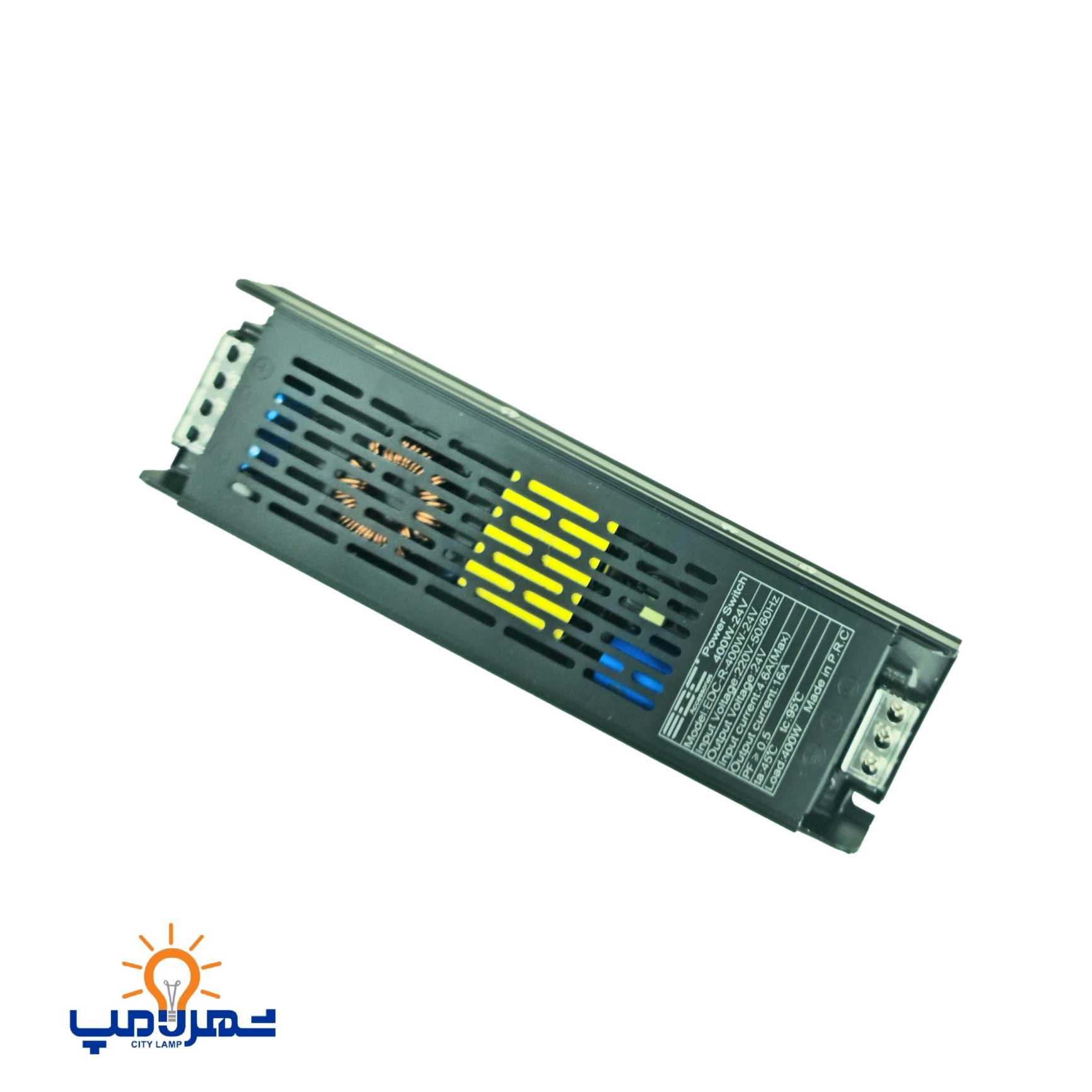 منبع تغذیه اسلیم 24 ولت 95 درصد ای دی سی سوییچینگ 300وات 12.5آمپر