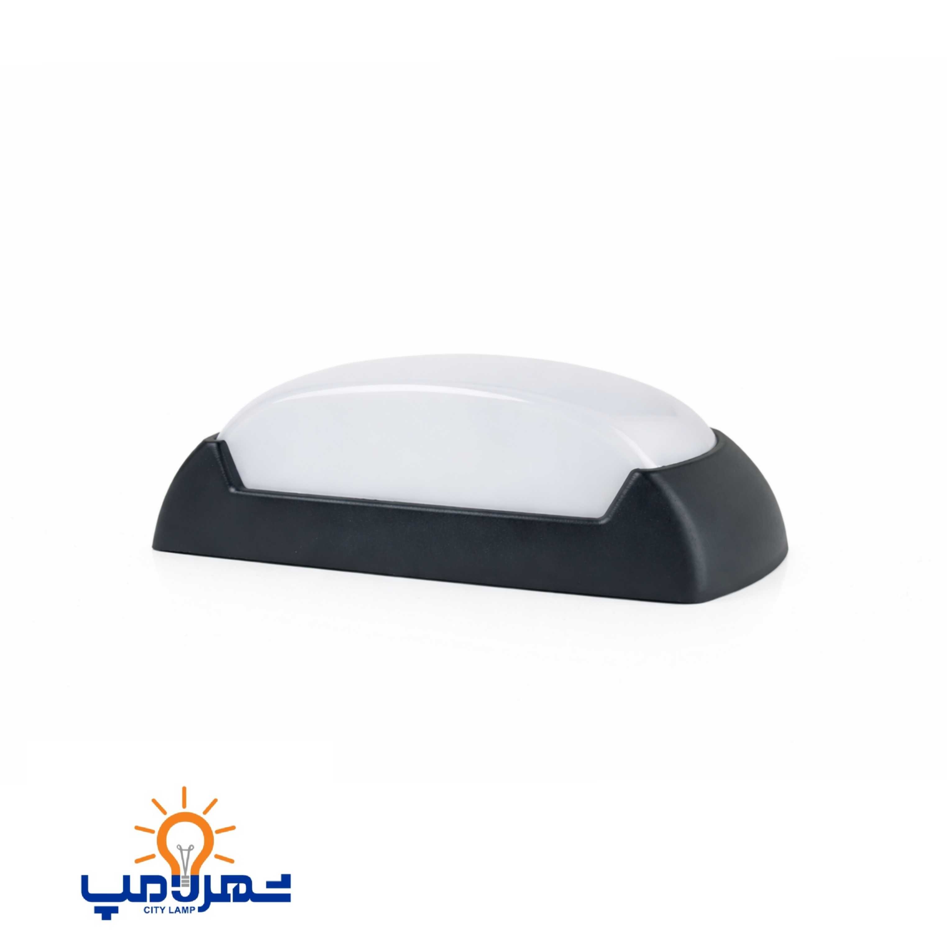 چراغ دیواری/سقفی ۱۲وات ضد آب شعاع(بدنه مشکی)