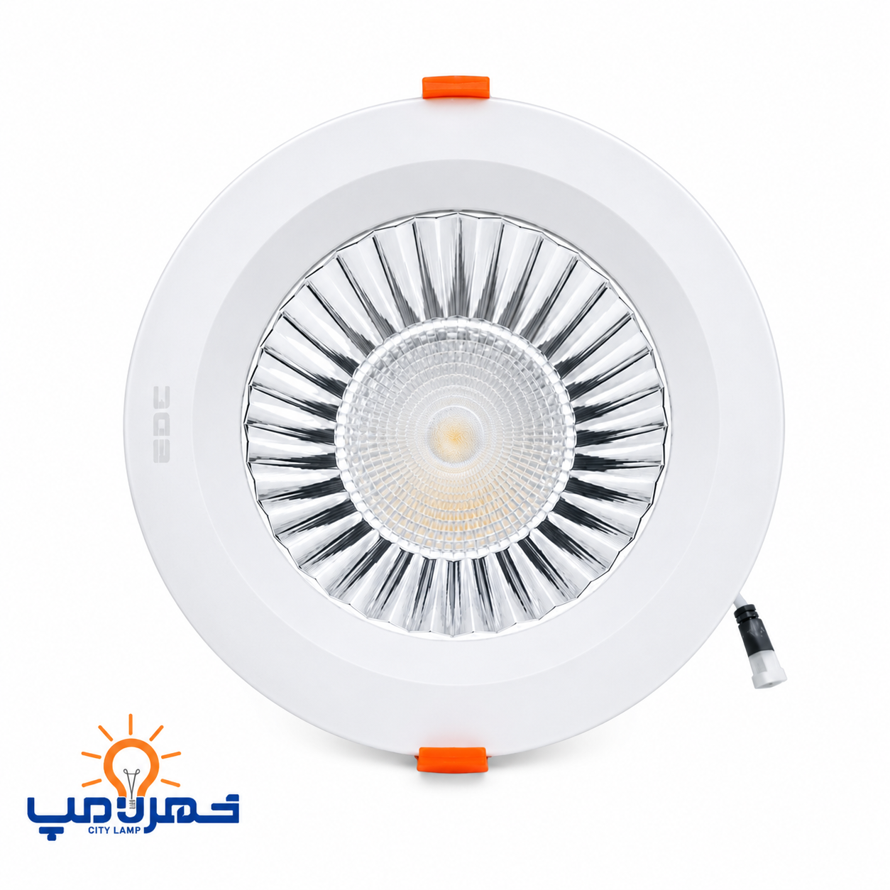 چراغ سیلندری 70 وات توکار گرد مدل ایشاین ای دی سی