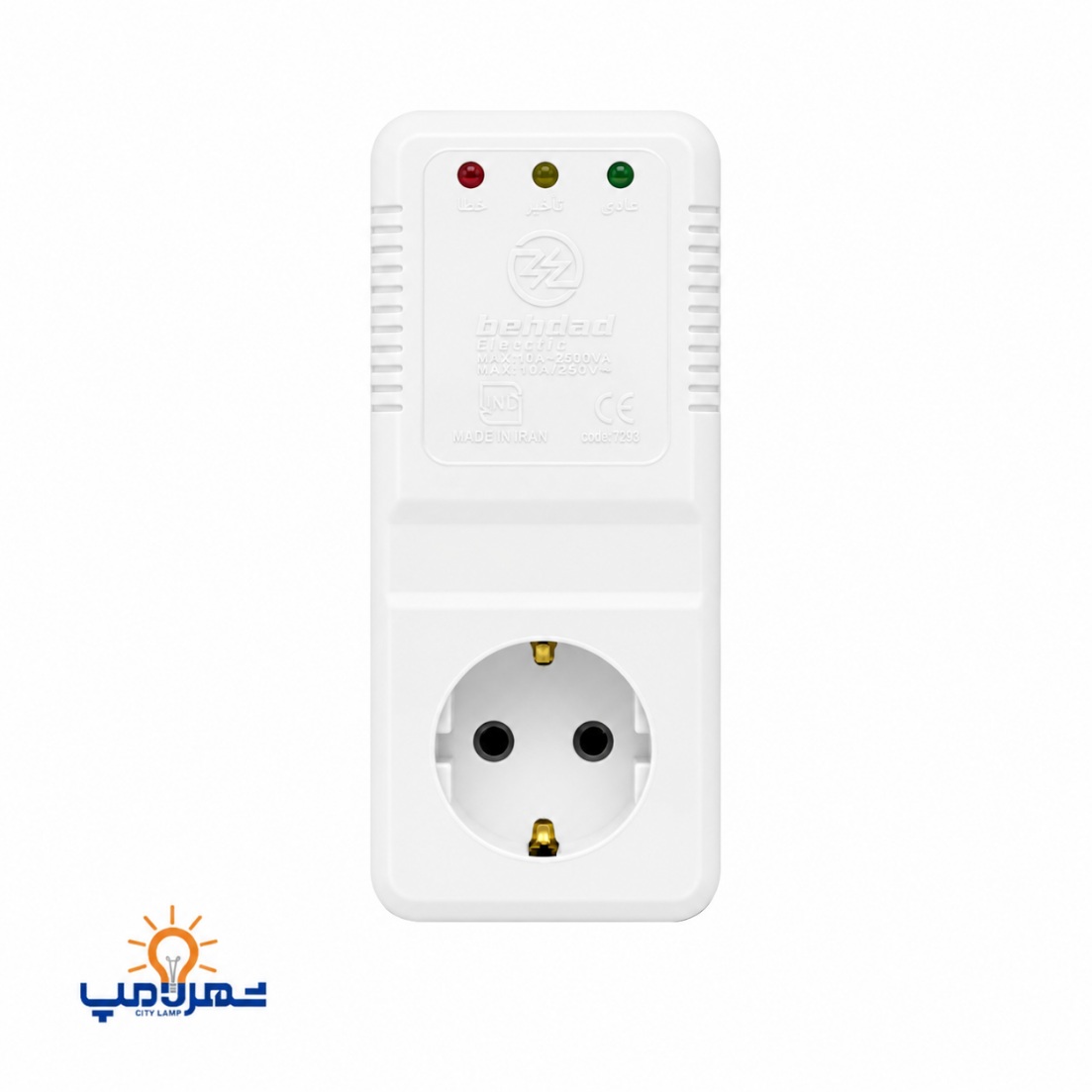 محافظ کولرگازی دو شاخه دار مغزی سرامیکی  بهداد الکتریک