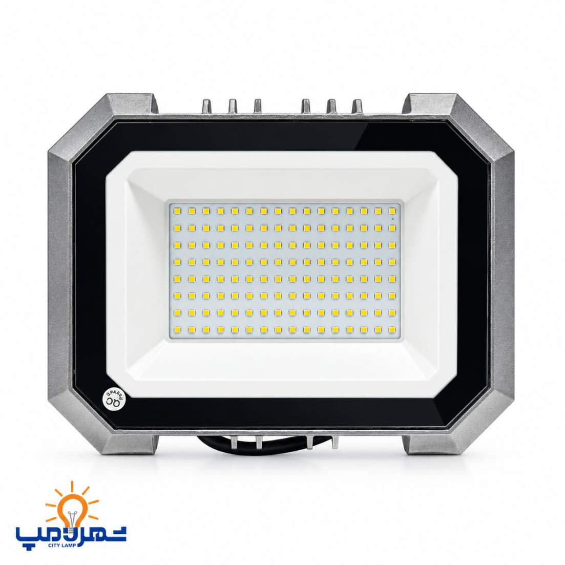 پروژکتور 100 وات اوپال DOB دور نقره ای پارس شهاب