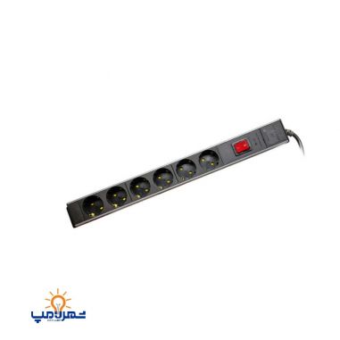 6 خانه رک مونت مدل پارسا کلید دار پارت الکتریک