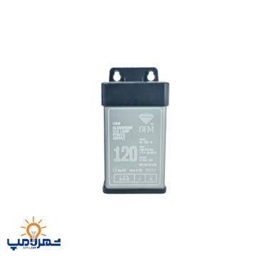 منبع تغذیه 12ولت سوییچینگ 120وات 10 آمپر جم GEEM