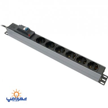 6 خانه رک مونت مدل پارسا فیوزدار پارت الکتریک