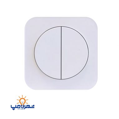 کلید دو پل آدا پلکسی سفید دلند الکتریک