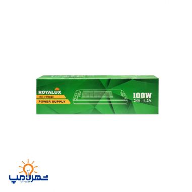 منبع تغذیه اسلیم 24ولت سوییچینگ 100وات 4.2 آمپر رویالوکس(پارس شعاع)