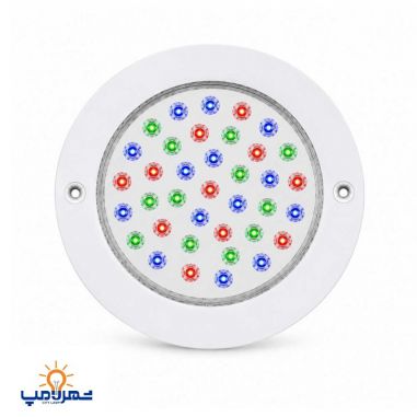 چراغ استخری توکار مولتی کالر 36 وات با رنگ استاتیک کوره ای ضد کلر 36TOEM برند Emax