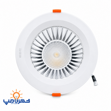 چراغ سیلندری 70 وات توکار گرد مدل ایشاین ای دی سی