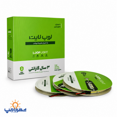 ریسه نواری 24 ولت تراکم 238 برش 3 سانت لوپ لایت(10 متری)(بسته 3 عددی)