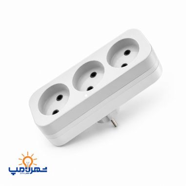 3 خانه دو شاخه دار بدون ارت مدل شهاب پارت الکتریک 