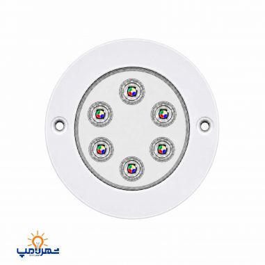 چراغ استخری توکار فول کالر 18 وات با رنگ استاتیک کوره ای ضد کلر آلومینومی 18TOEF برند Emax