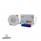 چراغ سیلندری ۱۰ وات توکار گرد مدل ایشاین ای دی سی