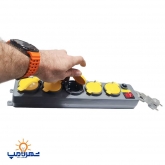 5 خانه فیوزدار درب دار مدل FE587 پارت الکتریک