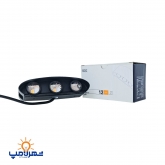 چراغ دیواری داخلی 12 وات بدنه مشکی مدل دکورا  ای دی سی