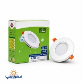 پنل ال ای دی 8 وات مدل دور شیشه(مدل نسترن DOB) پارس شهاب