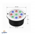 چراغ استخری توکار مولتی کالر 9 وات با رنگ استاتیک کوره ای ضد کلر 9TOEM برند Emax 1
