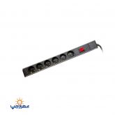 6 خانه رک مونت مدل پارسا کلید دار پارت الکتریک