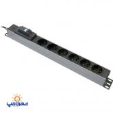 6 خانه رک مونت مدل پارسا فیوزدار پارت الکتریک