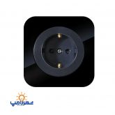 پریز برق ارت دار آدا پلکسی مشکی دلند الکتریک