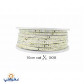 ریسه شلنگی 8 وات 3535 رویالوکس 120 برش 10 سانت DOB سوکت فری پارس شعاع توس (100 متری)