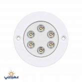 چراغ استخری توکار تک رنگ 6 وات با رنگ استاتیک کوره ای ضد کلر 6TOE برند Emax