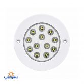 چراغ استخری توکار تک رنگ 12 وات با رنگ استاتیک کوره ای ضد کلر 12TOE برند Emax